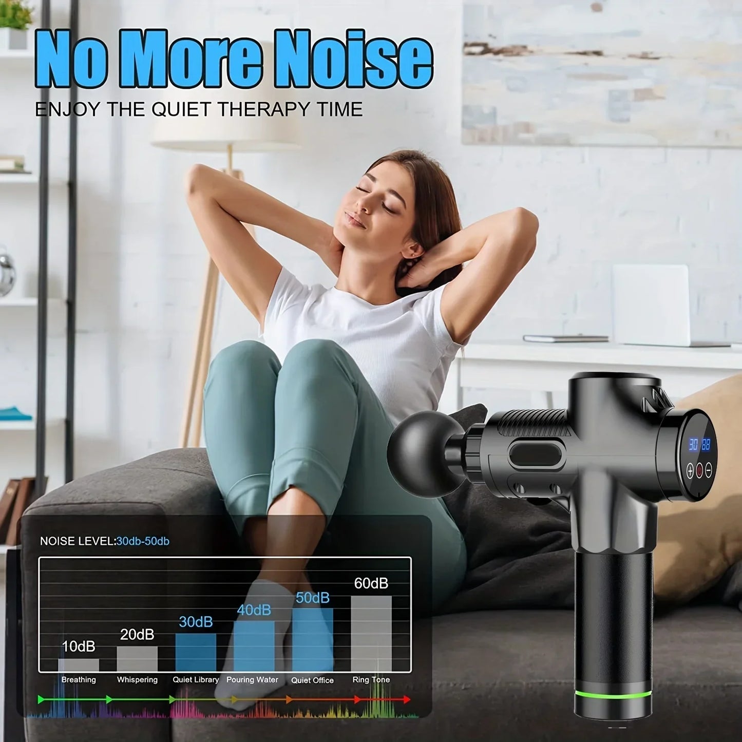 Portable Deep Tissue Massage Gun
Perfect for relieving tension and pain in the back, neck, and body muscles. Compact and effective, it provides quick and efficient relief for muscle relaxation.