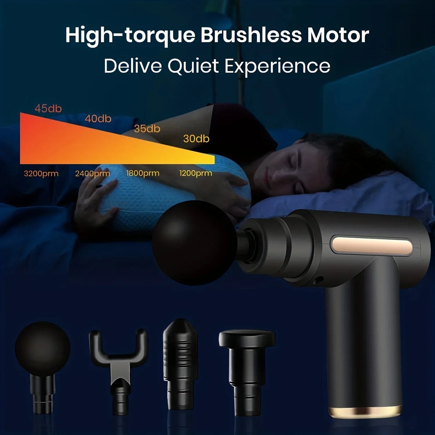 Portable Deep Tissue Massage Gun
Perfect for relieving tension and pain in the back, neck, and body muscles. Compact and effective, it provides quick and efficient relief for muscle relaxation.