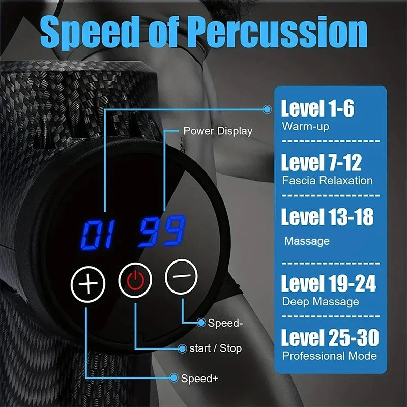 Portable Deep Tissue Massage Gun
Perfect for relieving tension and pain in the back, neck, and body muscles. Compact and effective, it provides quick and efficient relief for muscle relaxation.